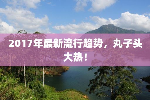 2017年最新流行趋势，丸子头大热！