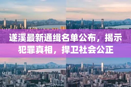 遂溪最新通缉名单公布，揭示犯罪真相，捍卫社会公正