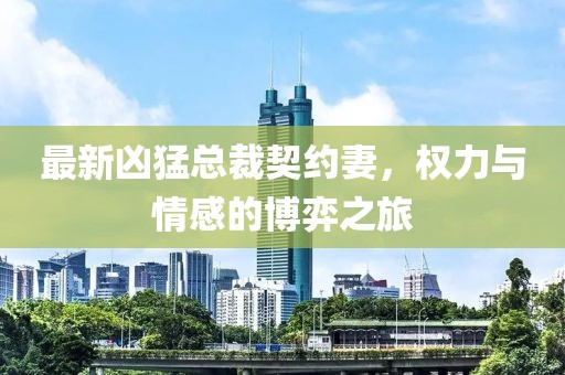 最新凶猛总裁契约妻，权力与情感的博弈之旅