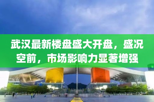 武汉最新楼盘盛大开盘，盛况空前，市场影响力显著增强