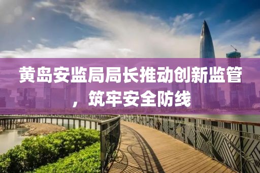 黄岛安监局局长推动创新监管，筑牢安全防线