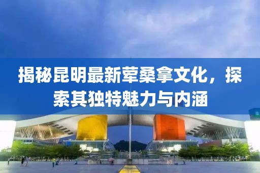 揭秘昆明最新荤桑拿文化，探索其独特魅力与内涵