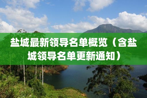 盐城最新领导名单概览（含盐城领导名单更新通知）