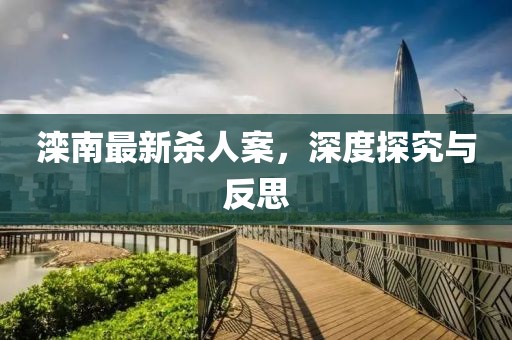 滦南最新杀人案，深度探究与反思