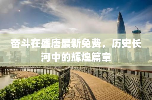 奋斗在盛唐最新免费，历史长河中的辉煌篇章