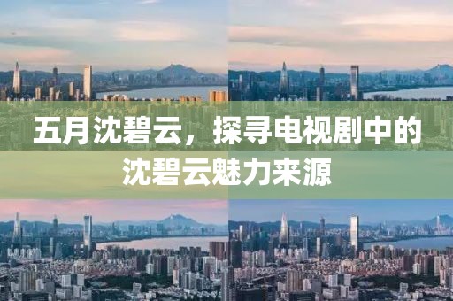 五月沈碧云，探寻电视剧中的沈碧云魅力来源
