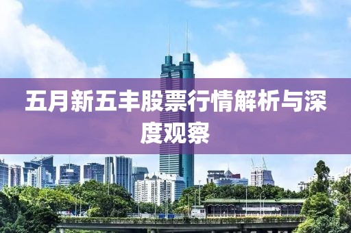 五月新五丰股票行情解析与深度观察