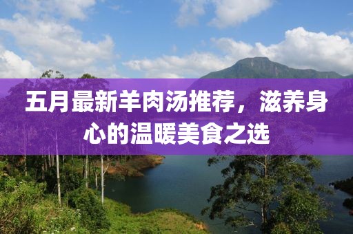 五月最新羊肉汤推荐，滋养身心的温暖美食之选