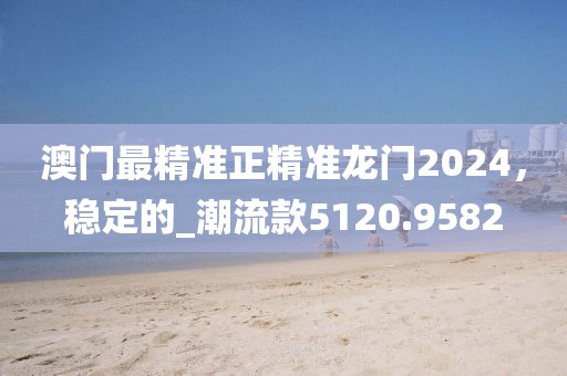 澳门最精准正精准龙门2024，稳定的_潮流款5120.9582