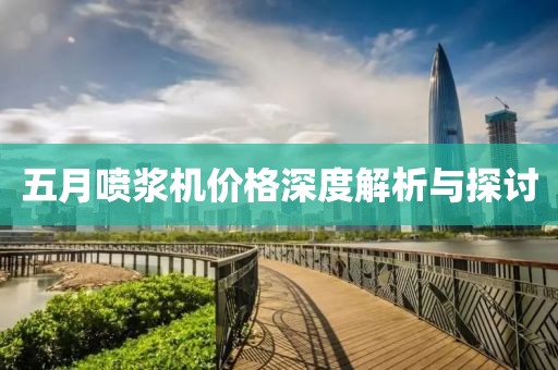 五月喷浆机价格深度解析与探讨
