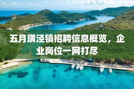 五月璜泾镇招聘信息概览，企业岗位一网打尽