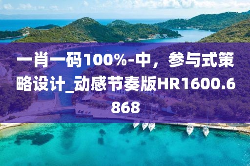 一肖一码100%-中，参与式策略设计_动感节奏版HR1600.6868