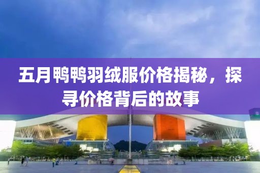 五月鸭鸭羽绒服价格揭秘，探寻价格背后的故事