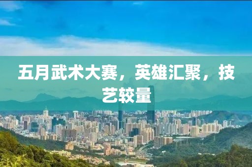 五月武术大赛，英雄汇聚，技艺较量
