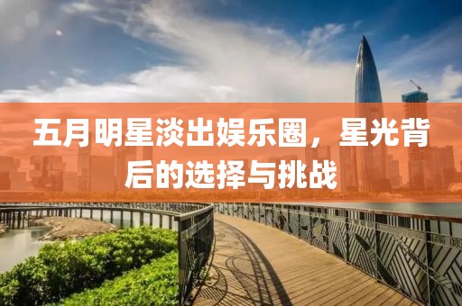 五月明星淡出娱乐圈，星光背后的选择与挑战