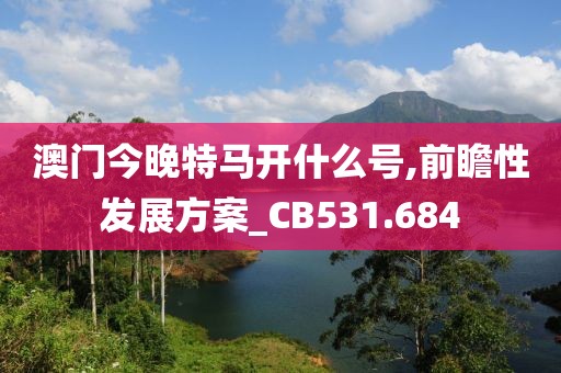 澳门今晚特马开什么号,前瞻性发展方案_CB531.684