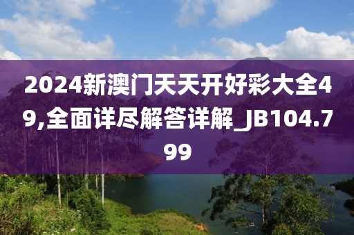 2024新澳门天天开好彩大全49,全面详尽解答详解_JB104.799