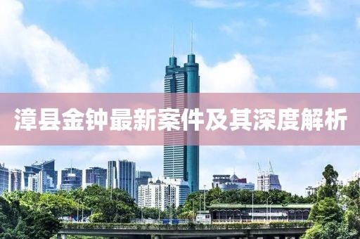 漳县金钟最新案件及其深度解析